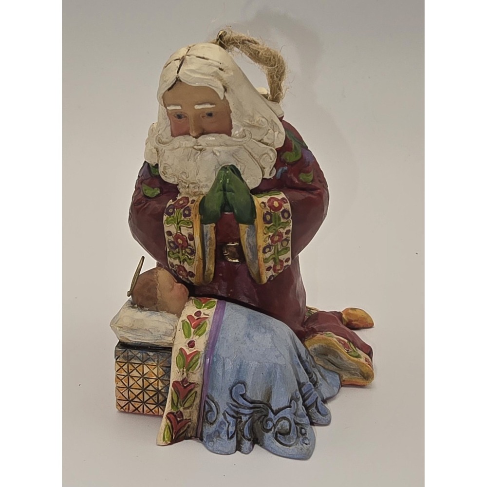 JIM SHORE Heartwood Creek 4013899 Santa‎ Baby Jesus 2009 Christmas -658